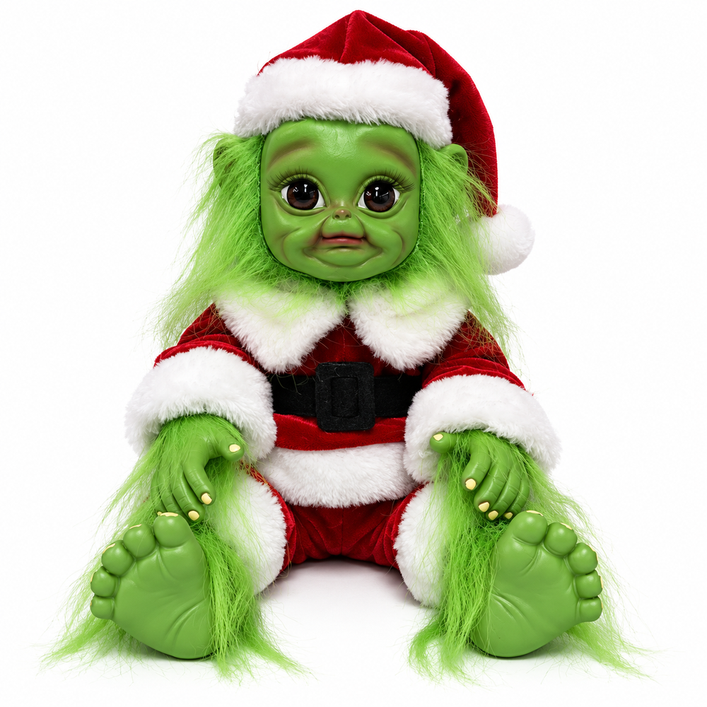 Baby Grinch Christmas Doll