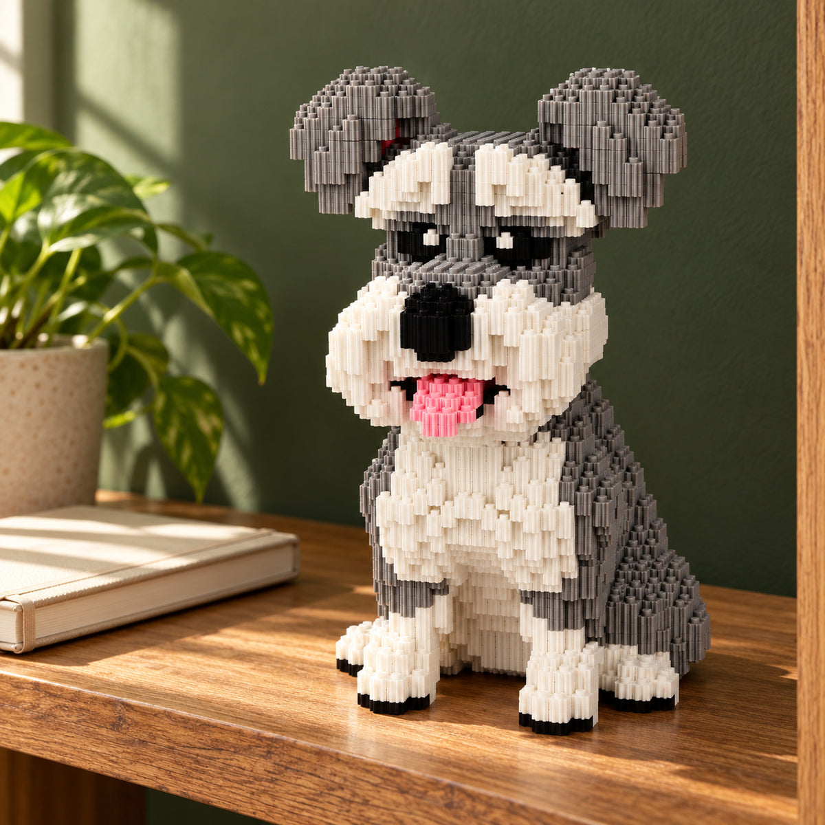 Schnauzer Building Block Set