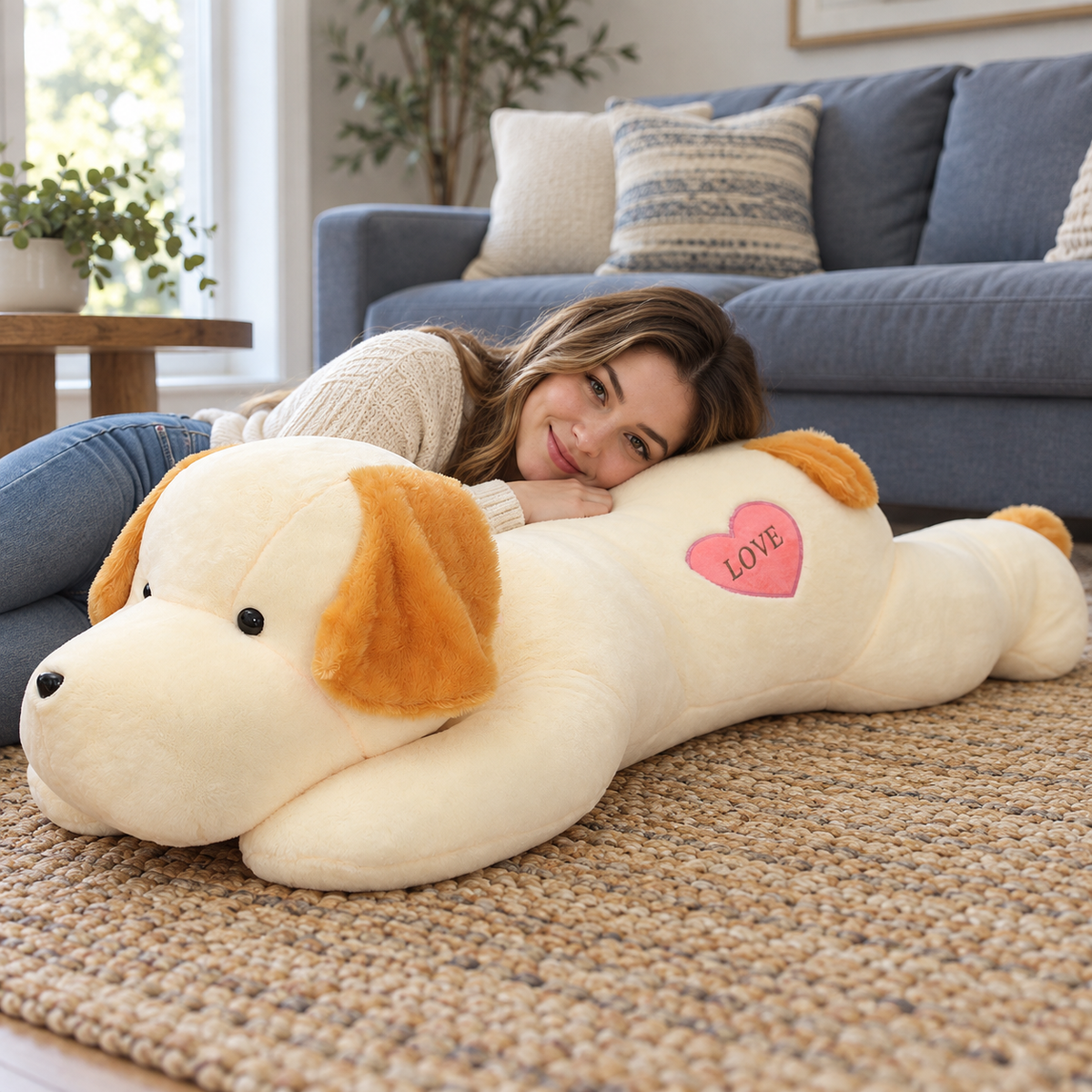 Sweetheart Dog Cuddle Pillow