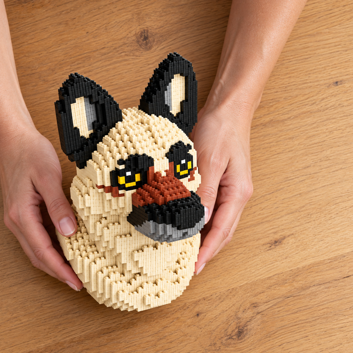 Dog Bust Building Block Set