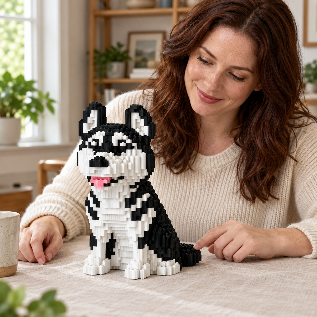 Husky Dog Building Block Set