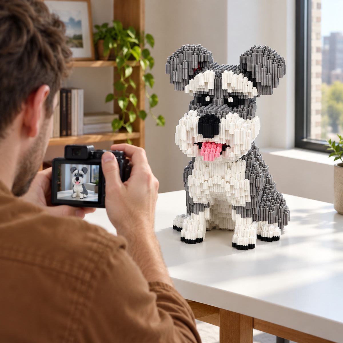 Schnauzer Building Block Set