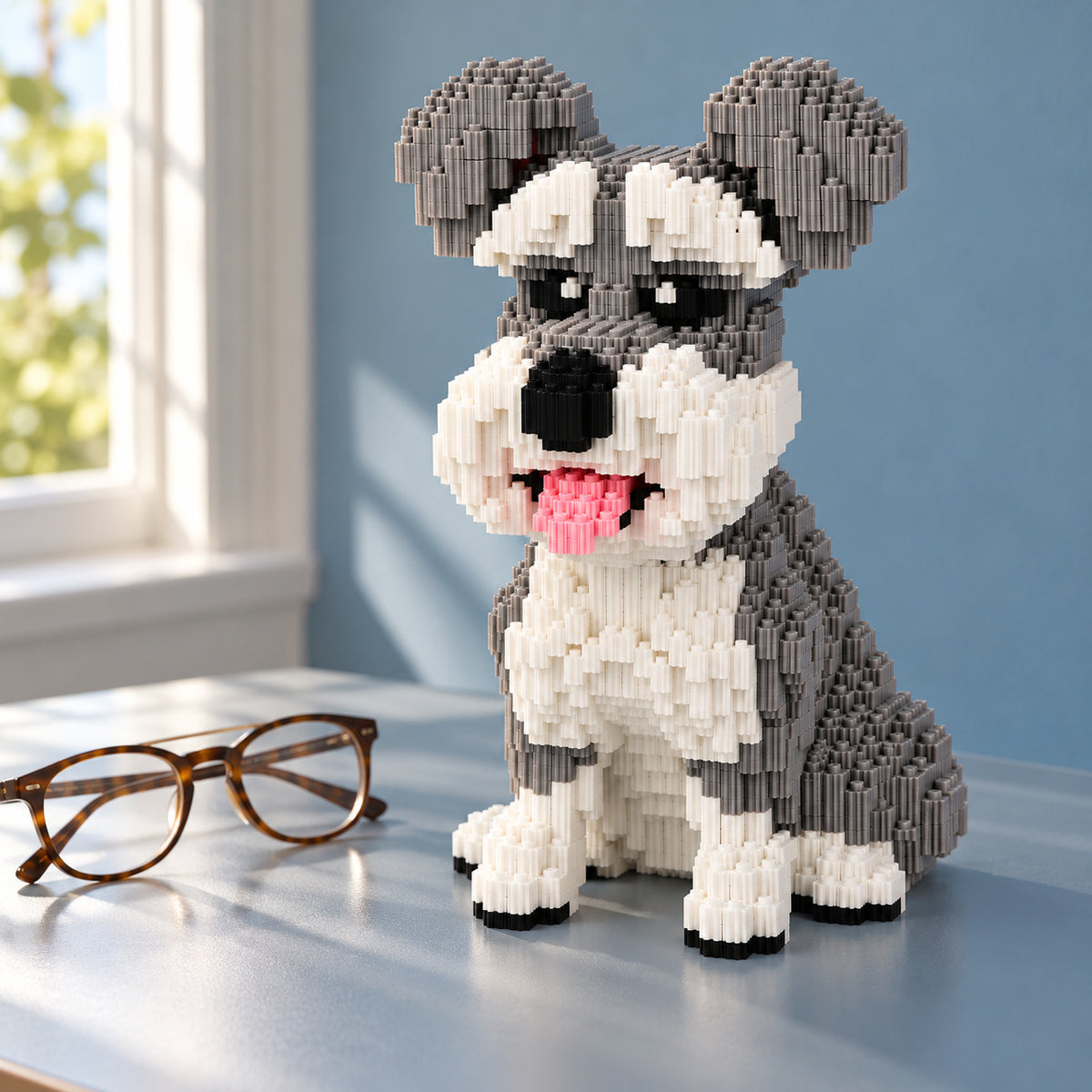 Schnauzer Building Block Set