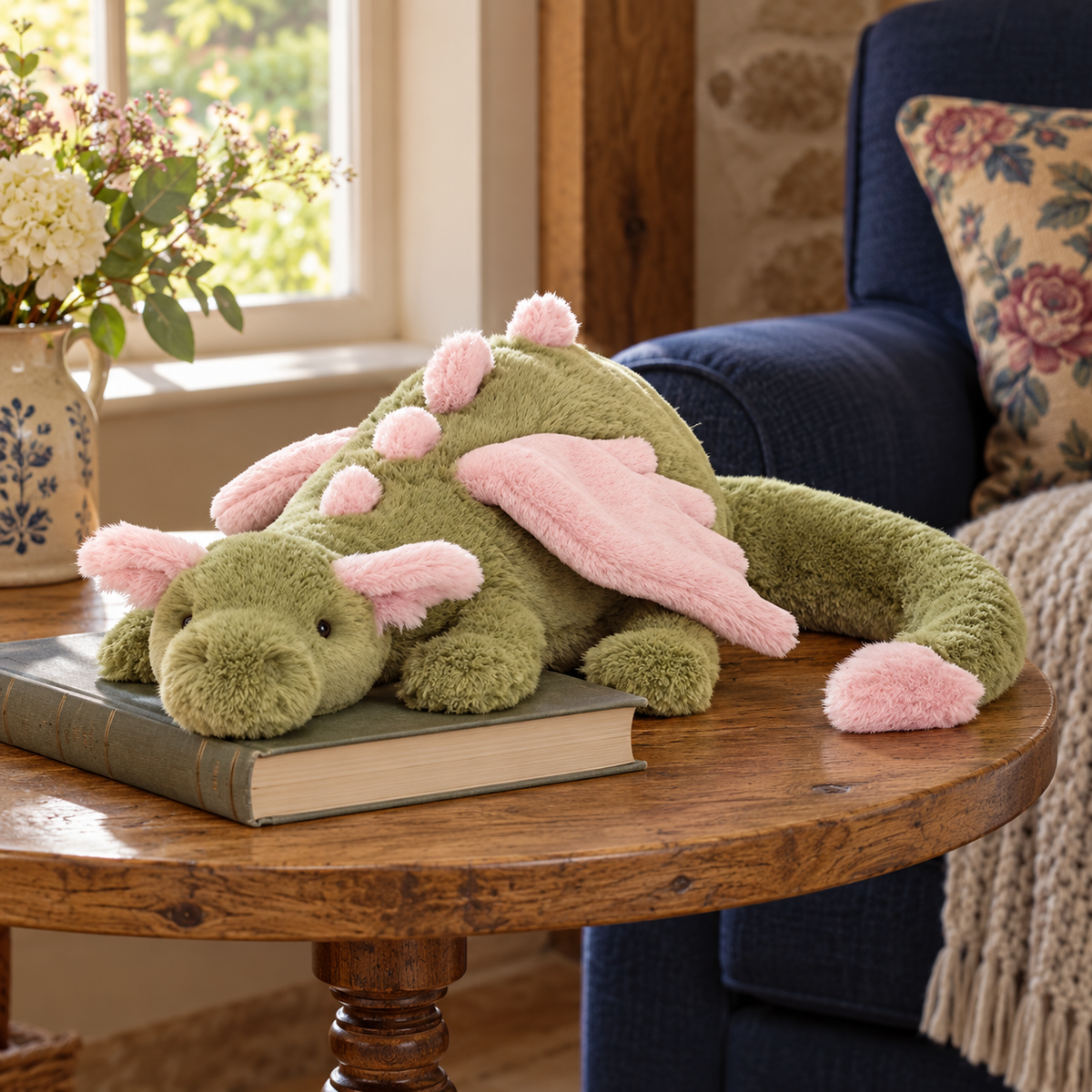 Lounging Dragon Plush Toy
