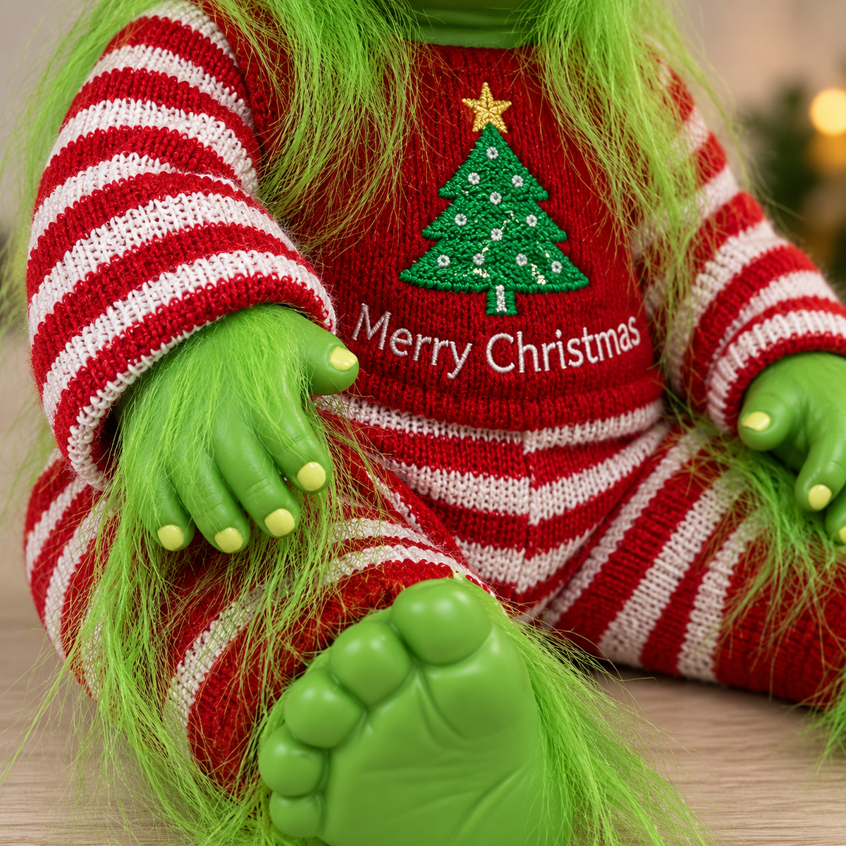 Baby Grinch Christmas Doll