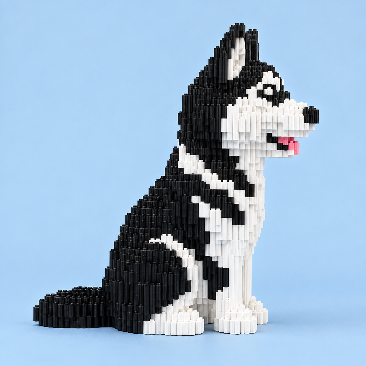 Husky Dog Building Block Set