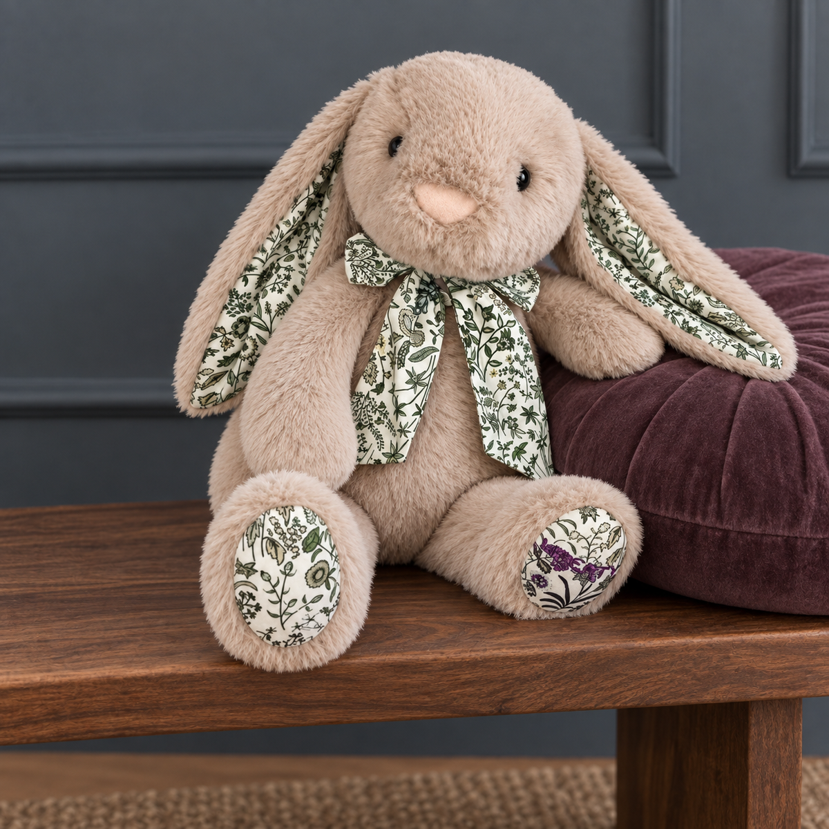 Beige Blossom Bunny