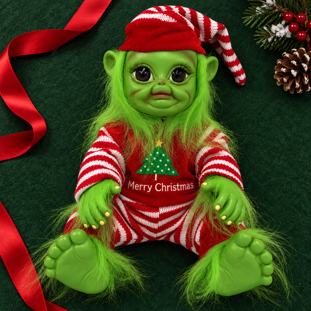 Baby Grinch Christmas Doll