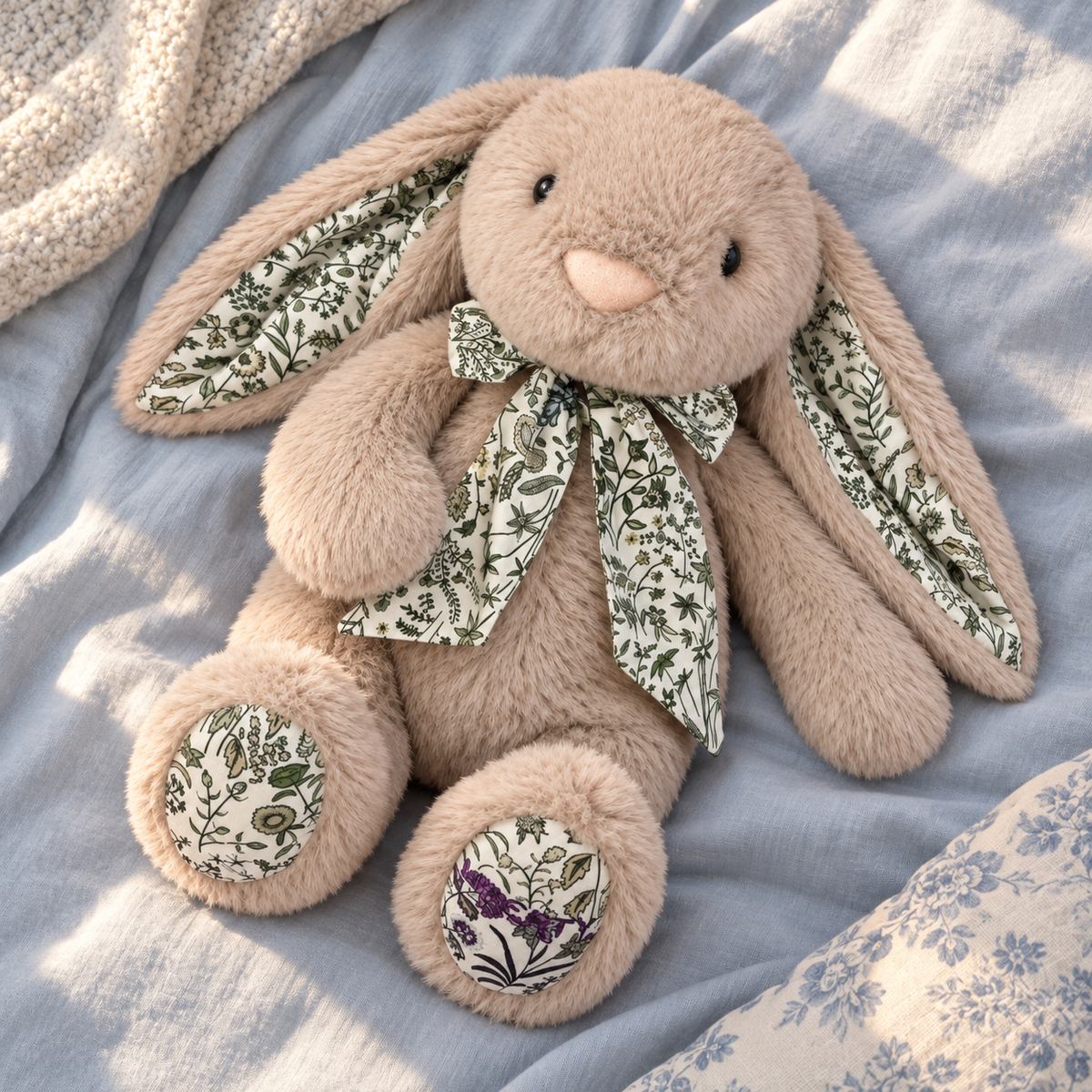 Beige Blossom Bunny