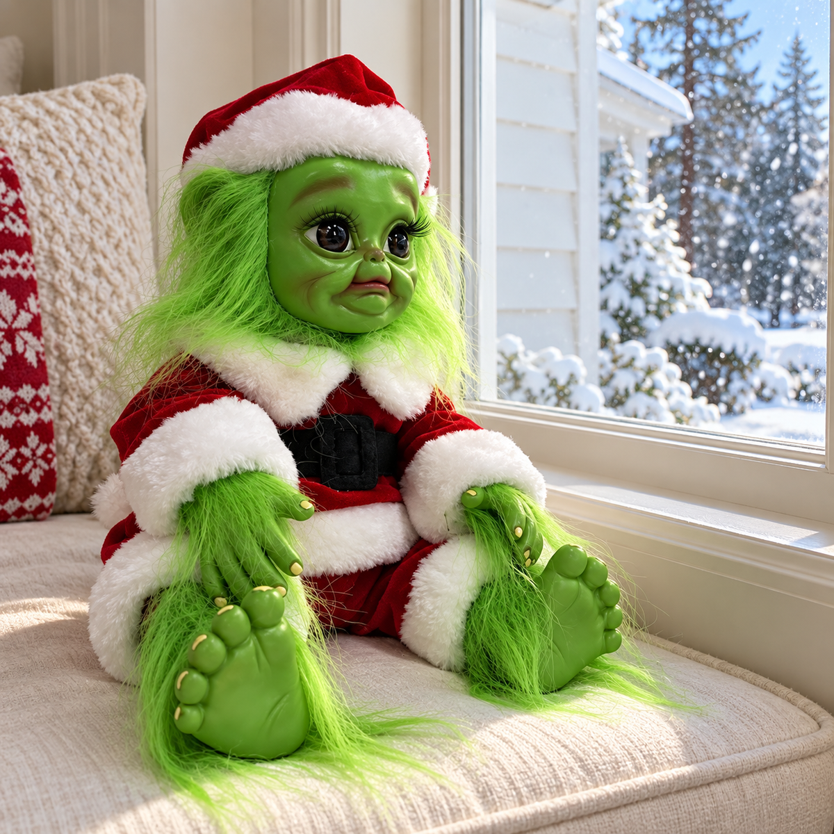 Baby Grinch Christmas Doll