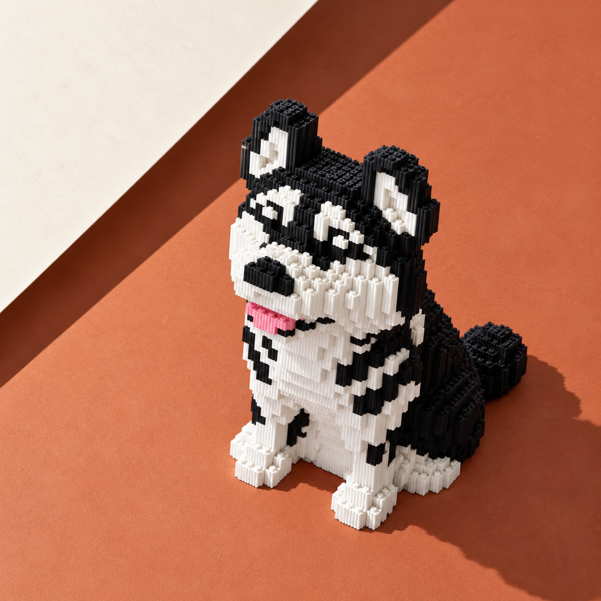 Husky Dog Building Block Set