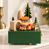 Green Christmas Tree Scene
