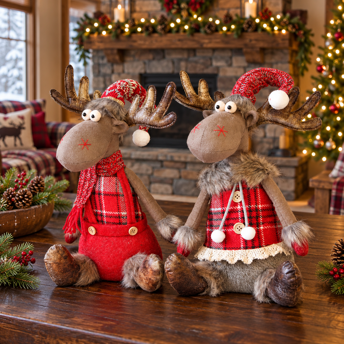 Cozy Christmas Reindeer & Friends