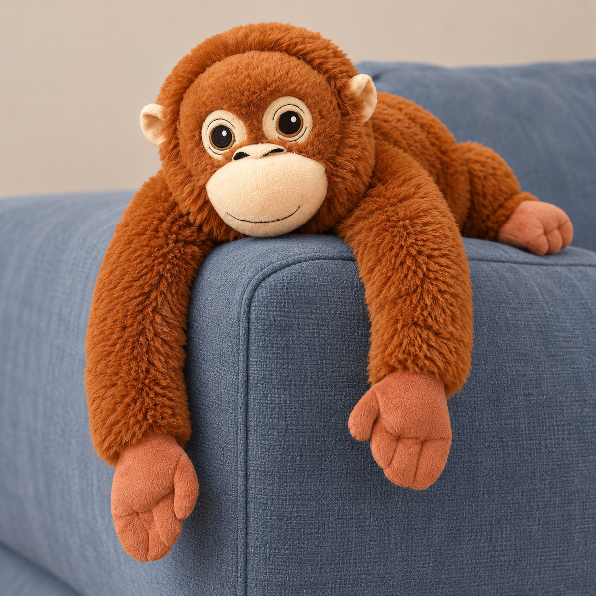 Brown Long-Arm Monkey Plush