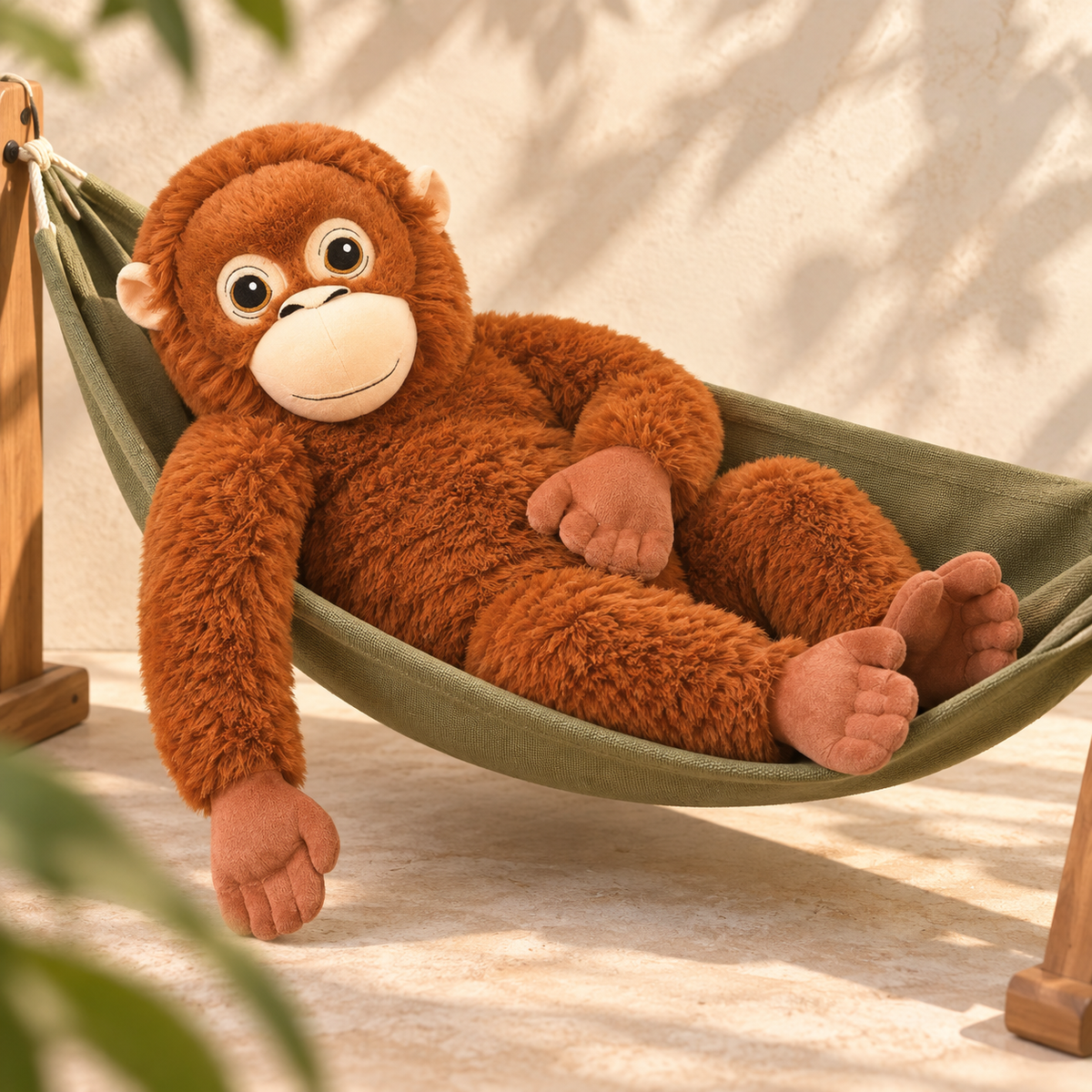 Brown Long-Arm Monkey Plush