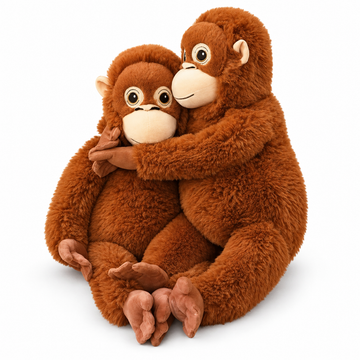 Brown Long-Arm Monkey Plush