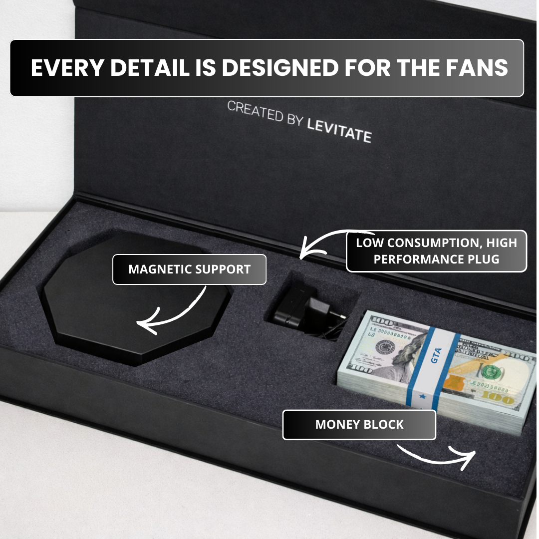 Levitate™ Magnetic Floating Money Lamp - Anti-Gravity Banknote Desk Decor
