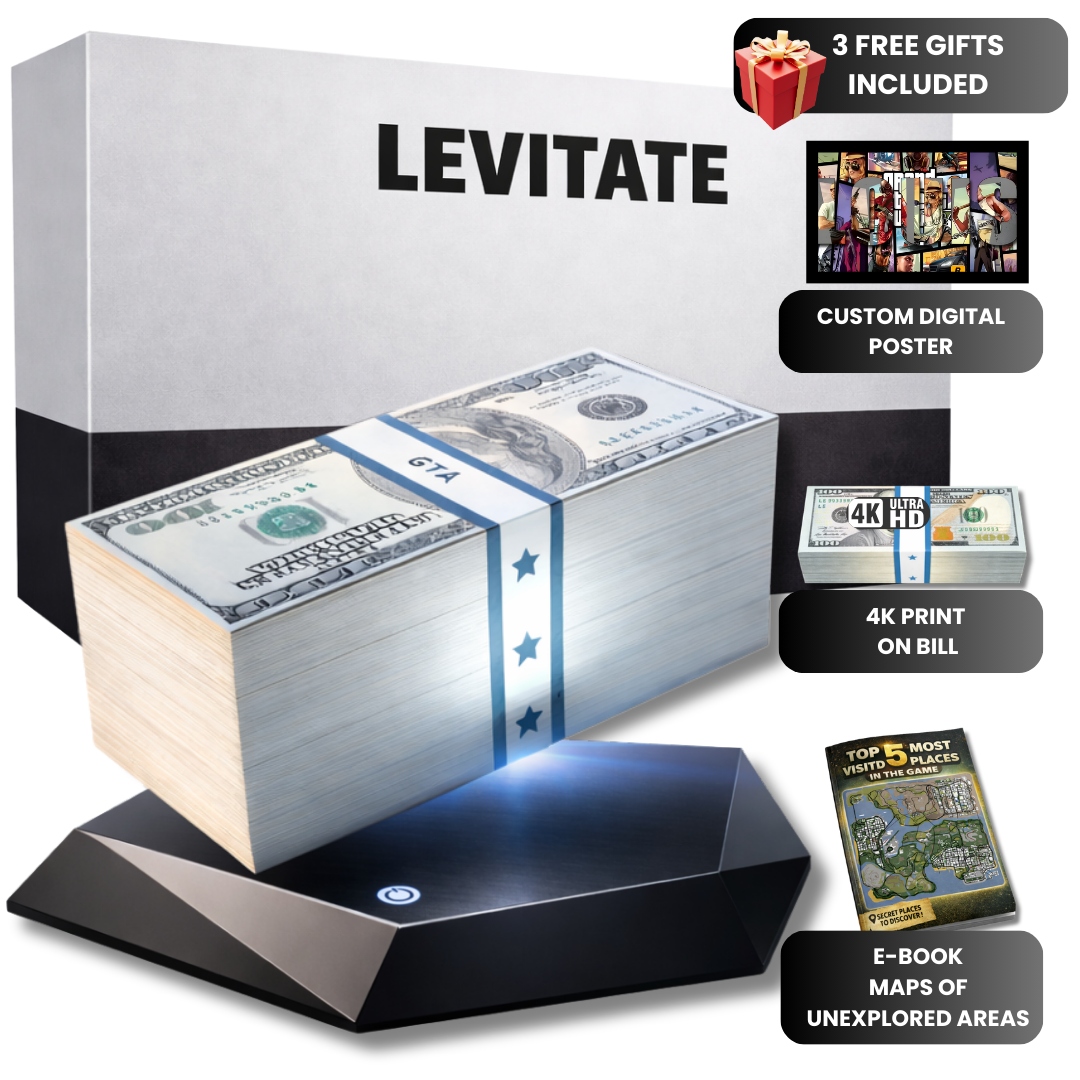 Levitate™ Magnetic Floating Money Lamp - Anti-Gravity Banknote Desk Decor