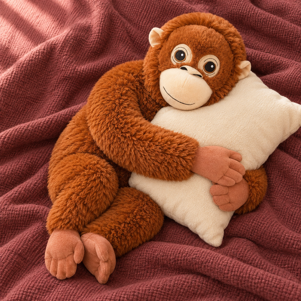 Brown Long-Arm Monkey Plush